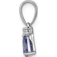 thumbnail image 2 of 14K White Gold .72 Tanzanite Diamond Pendant Made In India pm5232-tz-002-wa, 2 of 5