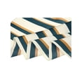 thumbnail image 4 of INSPIRE CHIC Foulards Carrés à Rayures pour Femmes Foulard de Tête Fichu Vert Paon, 4 of 5