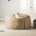 thumbnail image 6 of Jaxx Saxx 5 Foot Large Bean Bag w/ Removable Cover, Camel, 6 of 7