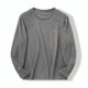 thumbnail image 5 of pstuiky Camisas de manga larga abrigadas para hombre, Sudadera con cuello redondo, manga larga, color liso, para hombre, cómoda y cálida para el hogar tops de invierno para hombre l, 5 of 5
