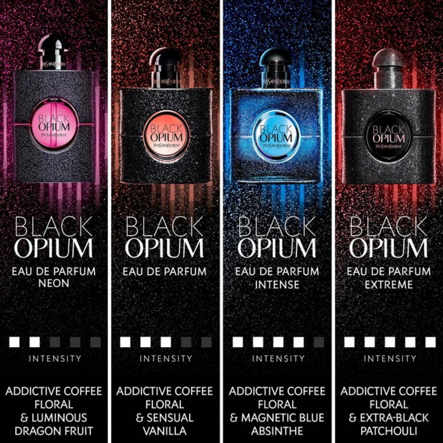 Yves Saint Laurent YSL Black Opium Intense Eau De Parfum Spray 1.6