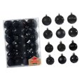 thumbnail image 4 of 48 piezas de adornos navideños colgantes, 6 cm y 4 cm irrompibles para árbol de Navidad. Negro, 4 of 9