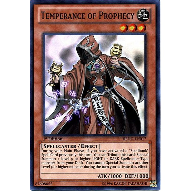 Yugioh Return Of The Duelist Temperance Of Prophecy Redu En017 Walmart Com Walmart Com