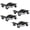 Black 4-pack, 2000 lbs per pack, 4.5mm Grain, variant on Heavy Duty Car Wheel Dolly Set – 4 Pack, 8000 lbs Capacity, 3" Steel Wheels with Brakes, Tire Protection, Perfect for Cars, Trucks, SUVs, ATVs, Garage Maintenance –4.5mm Grained, 1 Pair of Gloves