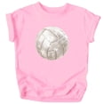 thumbnail image 2 of Faux Glitter Volleyball Shirt for Toddlers and Girls Cute Girly Volleyball Fan Tee Pink Shirt 12 Months, 2 of 4