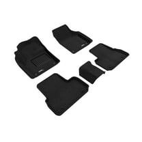 3D MAXpider Custom Fit Elegant Floor Mat (Black) for 2015-2019 Land Rover Discovery Sport 5-Seats - 1ST Row 2ND Row