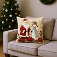 thumbnail image 4 of Virelaxpo 45x45cm Christmas Pillow Cover Soft Fabric with Hidden Zipper for Sofa Bedroom HOME Decor, 4 of 6