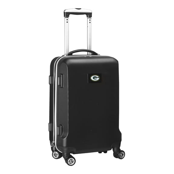 Black Green Bay Packers 20" 8-Wheel Hardcase Spinner Carry-On