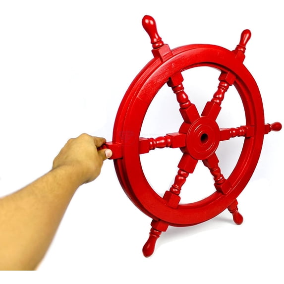 "Nagina International Nautical Home Decorative Painted Ship Wheels - Home Decor"