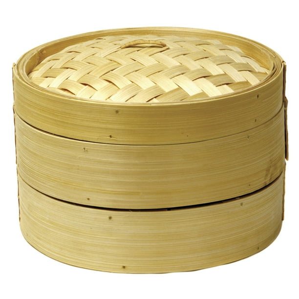 Norpro 2 Tier Bamboo Steamer with Lid