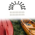 thumbnail image 3 of Naiovety KK-A06B-10 Kayak Deck Loop Set 10pcs Nylon Tie Down Pad Eyes con 20 tornillos de fijación para barcos de pesca al aire libre Canoa Kayak Deportes acuáticos Naiovety OD005943-00, 3 of 6