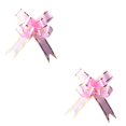 thumbnail image 3 of relayinert 10x for Organza Ribbons Pull Bows Colorful Wedding Party Floristry Car Decoration Pink 2Set, 3 of 6