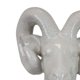thumbnail image 3 of Cabeza de carnero Benzara para decoración de mesa, cerámica blanca, 34 cm, 3 of 6