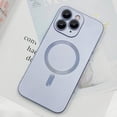 thumbnail image 5 of Magnetic case for iPhone 11 Pro Phone Case for Women, Matte Luxury Soft Metal Gloss Design with Camera Protective Film [Compatible with Magsafe] for iPhone 11 Pro 6.1"-Silver, 5 of 12