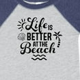 thumbnail image 4 of Inktastic Life is Better at the Beach with Sunshine Seashell and Palm Trees Boys or Girls Baby Bodysuit, 4 of 5