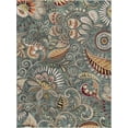 thumbnail image 3 of Capri Transitional 8' x 10' Seafoam and Beige Polypropylene Indoor Area Rug, 3 of 8