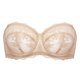 thumbnail image 4 of Sostén DOBREVA Sin Relleno Strapless con Encaje y Aros 32D Beige, 4 of 5