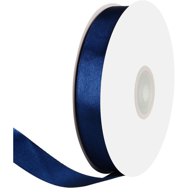 Cinta de raso de doble cara naranja de 1" x 50 yardas, rollos de cinta de tela de alta densidad de color sólido, ideal para envolver regalos, costura, manualidades, lazos de bricolaje y Navidad, decor