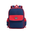 thumbnail image 2 of AHMOMEI Contrast Trim Backpack 13.39", Multi Pocket Casual Daypack with Adjustable Shoulder Straps, Waterproof Portable Carry Bag for Playtime, Trip, 2 of 7