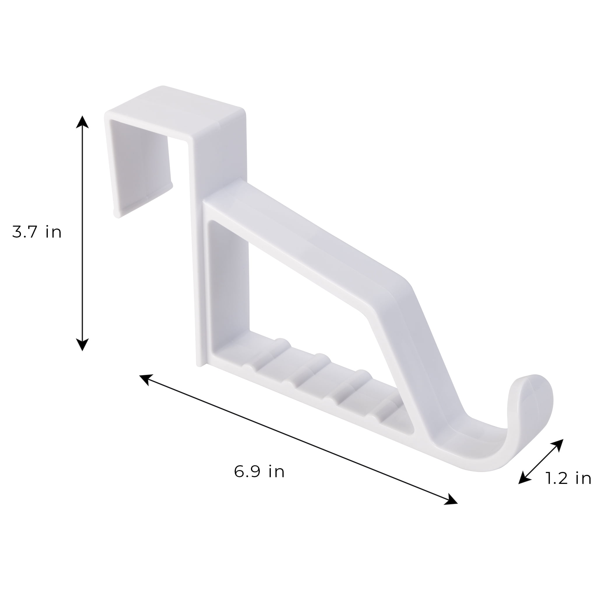 Mainstays Over-the-Door Hanging Organizer, White, 4 Count