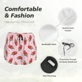 thumbnail image 6 of Lsque Watermelon Ice Cream Printed Women's Running Shorts with Liner Pockets,Elastic Quick Dry Workout Athletic Gym Yoga Shorts,Womens High Waist Shorts-XX-Large, 6 of 9