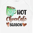 thumbnail image 4 of Inktastic Hot Chocolate Season with Green Mug and Hearts Boys or Girls Baby Bodysuit, 4 of 5