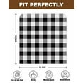 thumbnail image 7 of nqOlkjepod Black and White Checkered Chair Covers Set of 8, Decorative Chair Back Cover, Farmhouse Buffalo Plaid Dining Room Chair Slipcovers Removable Chair Protectors Covers for Party Banquet, 7 of 7