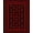Black Red, Pattern 8, variant on ODIKA 8'x10' Washable Area Rug Non-Slip Chair-Friendly Mat Halloween Gothic Coffin Skull Bat Web Cross Decorations Horror for Dining Room, Large Office, Lounge
