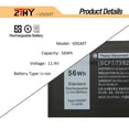 thumbnail image 3 of Batería de repuesto para portátil, 56 Wh, 11,4 V, para Dell G7 17 7700, 3 of 8