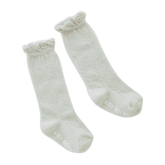 FOCUSNORM Bas Fins en Maille pour Bébés Filles, Bas à Illets