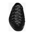 thumbnail image 3 of Stacy Adams Savoir Plain Toe Satin Slip On X-cross Texture Shoes Black 25611-001, 3 of 7
