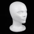 thumbnail image 3 of Mannequin White Male Face Model Display Manikin Stand for Hat Scarf Wigs (Short), 3 of 6