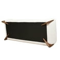 thumbnail image 4 of 90.5" 2 In White Boucle: 24" Seat Depth, Faux Upholstery, Removable Cushions, Strong Sinuous Spring Seat, Natural Oak Legs With Texture Boucle , 2 For An Elegant And Seating, 4 of 5