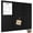 Black, variant on 36" x 24" Vision Board, Large Decorative Felt Pin Board, Black Felt Bulletin Board, 6 Pack Foldable Felt Wall Tiles, Cork Board Alternative Tack Board for Office Wall Decor