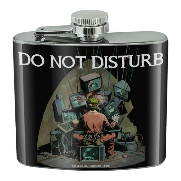 Batman Do Not Disturb the Joker Stainless Steel 5oz Hip Drink Kidney Flask