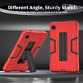 thumbnail image 6 of FIEWESEY Tablet Case for Samsung Galaxy Tab A9 8.7 inch Cover, Shockproof Drop-Proof Protective Kids Case with Stand for Tab A9 5g SM-X110/SM-X115(Black+Red), 6 of 6