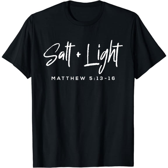 Salt Light Christmas Matthew 5 13-16 Bible Christian T-Shirt