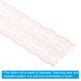 thumbnail image 4 of Uxcell 1.8 Inch Wide 25 Yards Lace Trim Ribbon Sewing Lace Roll Gift Package Pattern Wrapping Peach Beige, 4 of 6