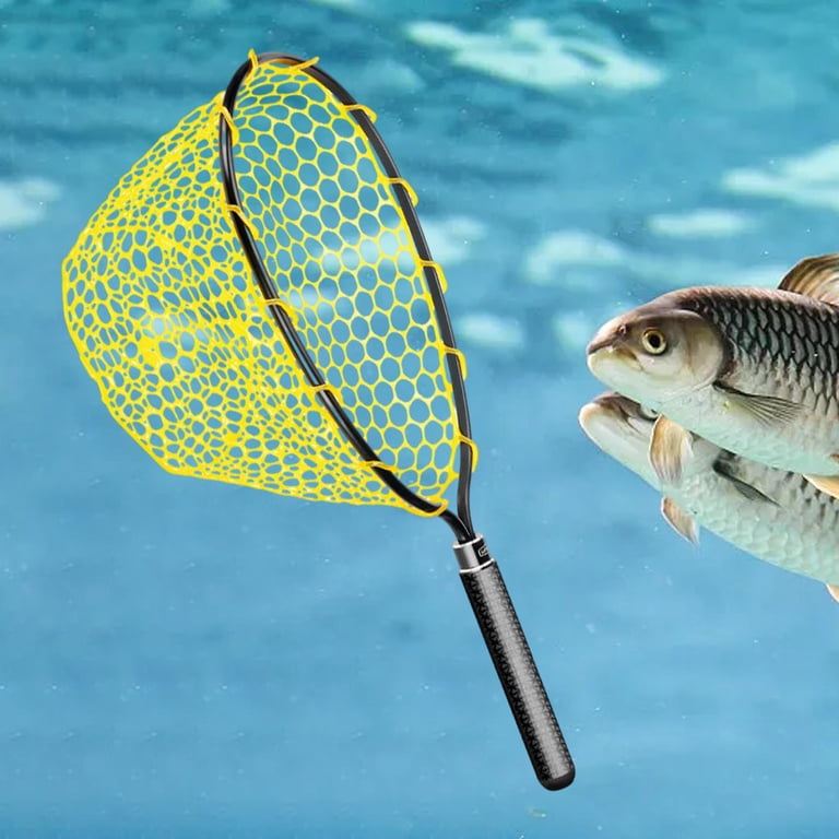 Telescopic Fishing Landing Net With Handle - Extends 40-63 Inches, Aluminum Pole, Storage Bag, For Kayak, Bass, Trout Telescopic Fishing Landing Net With Handle - Extends 40-63 Inches, Aluminum Pole, Storage Bag, For Kayak, Bass, Trout