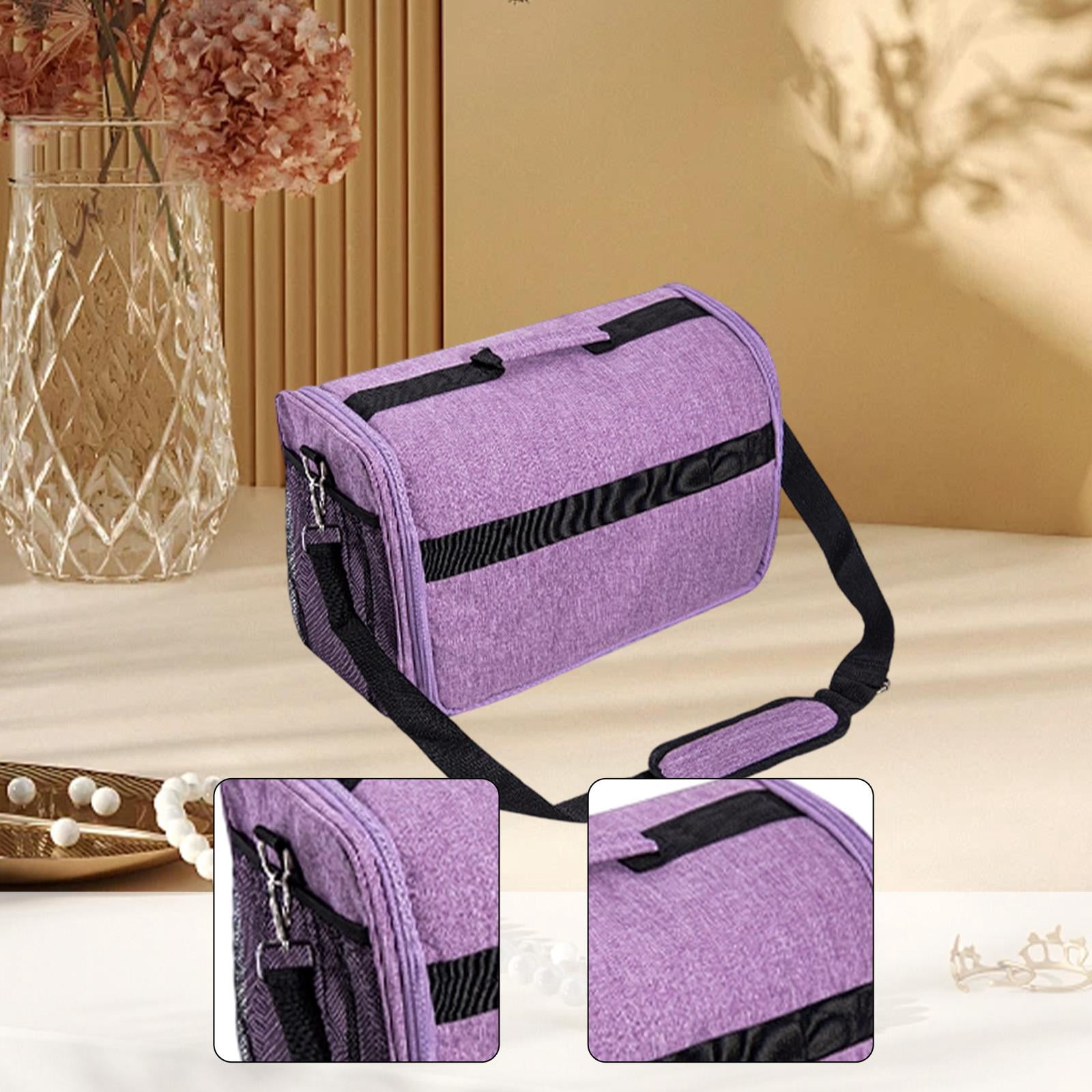 GUOOL Cutting Machine Storage Bag Cutting Machine Dust Cover Protective Cover With Pockets Oxford Cloth Tool Organizer Tote Suitable For Home Storage Office Travel Crafting Spaces violet