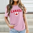 thumbnail image 2 of Wangmeiwg Womens Canada Day Shirts Canada Flag Graphic Tshirt Canadian Maple Leaf Short Sleeve Patriotic Tee Tops Apparel T Shirt, 2 of 5