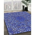 thumbnail image 3 of Ahgly Company Machine Washable Indoor Square Transitional Sky Blue Area Rugs, 6' Square, 3 of 7