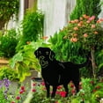 thumbnail image 3 of Estacas decorativas de metal para jardín con forma de perro, silueta de perro, decoración para exteriores, adornos de césped, letrero para patio., 3 of 5