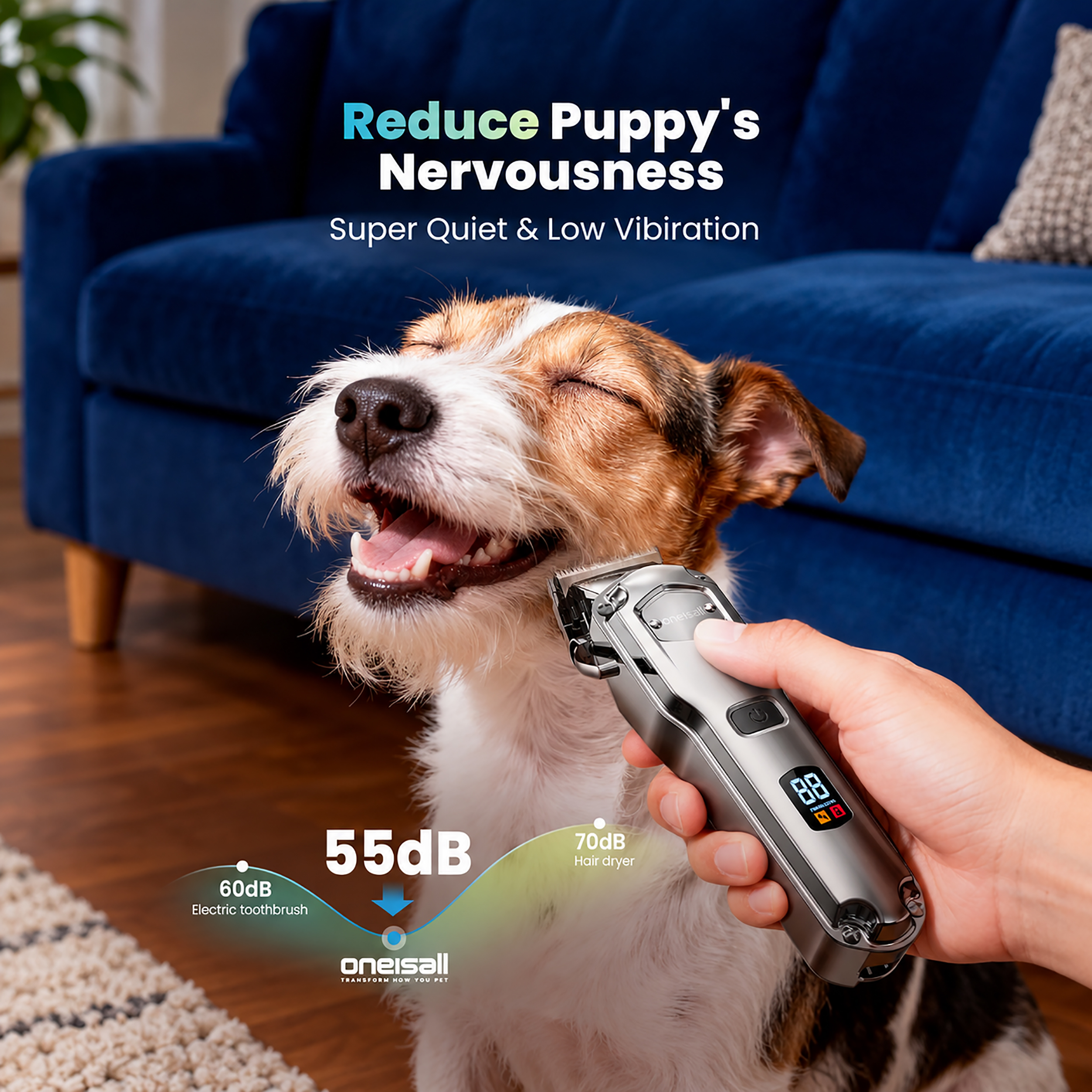 Oneisall Dog Clippers with Guide Combs photo 5