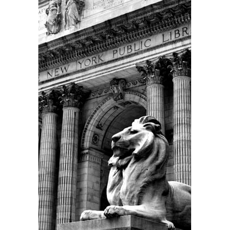 NY Public Library III Black and White New York City Architecture Photo Print Wall Art By Jeff