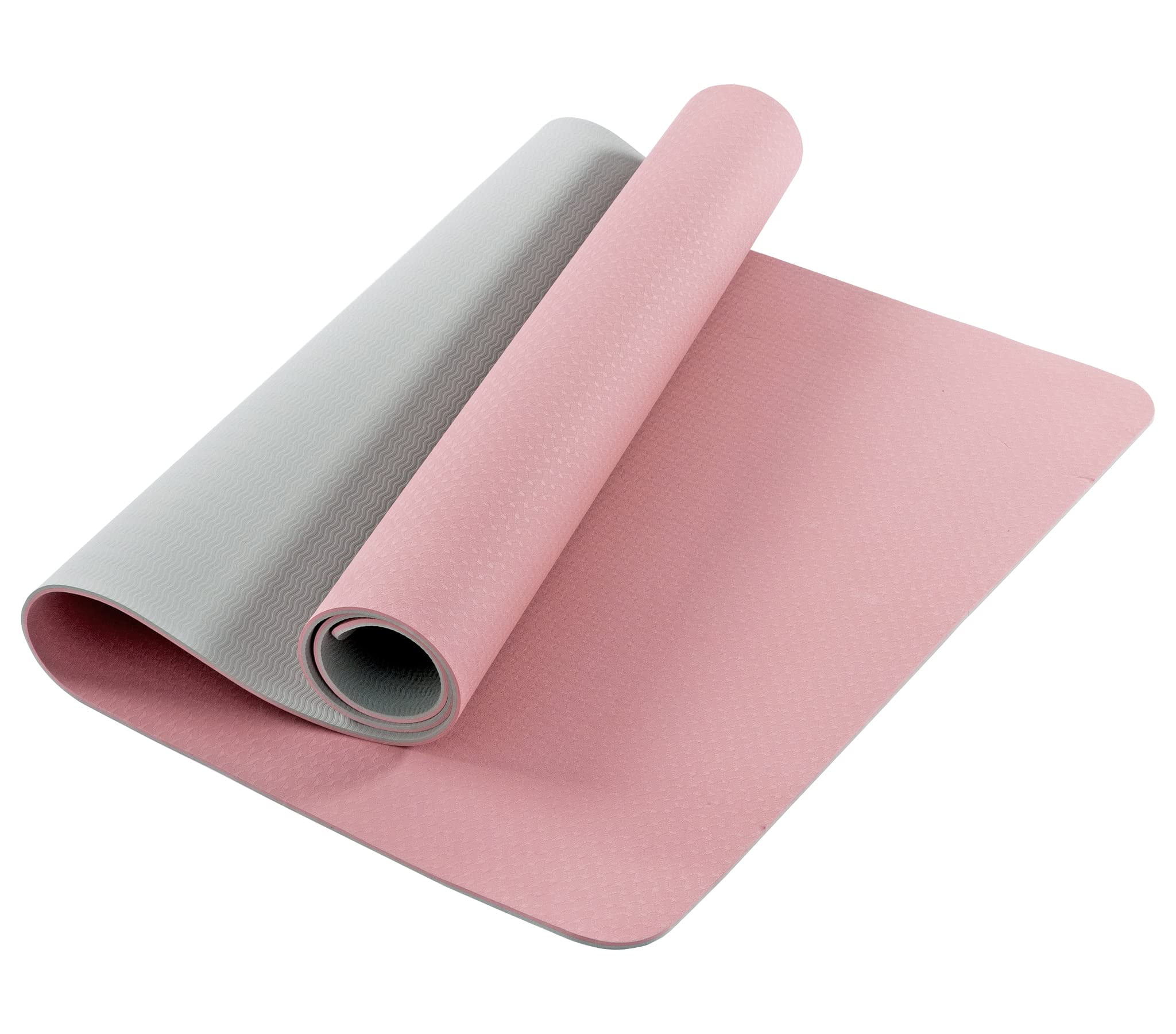 UMINEUX Extra Wide Yoga Mat 1/4" Thickness TPE Yoga Mats Non Slip, Pink
