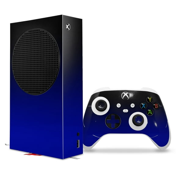 WraptorSkinz Skin Wrap compatible with the 2020 XBOX Series S Console and Controller Smooth Fades Blue Black (XBOX NOT INCLUDED)