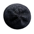thumbnail image 4 of WAXIAYU Kids & Women's Crochet Beret Hat French Style Straw Boho Cap, 4 of 6