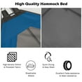 thumbnail image 6 of Gymax Folding Hammock Indoor & Outdoor Hammock with Side Pocket & Iron Stand Blue, 6 of 10