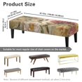 thumbnail image 7 of Whosucclay Hummingbird Flower Print Stretch Bench Cover Dustproof Rectangle Bench Seat Protector Cover for Living Room, Bedroom, Kitchen, Hotel, Party Removable Dining Chair Covers, 7 of 7